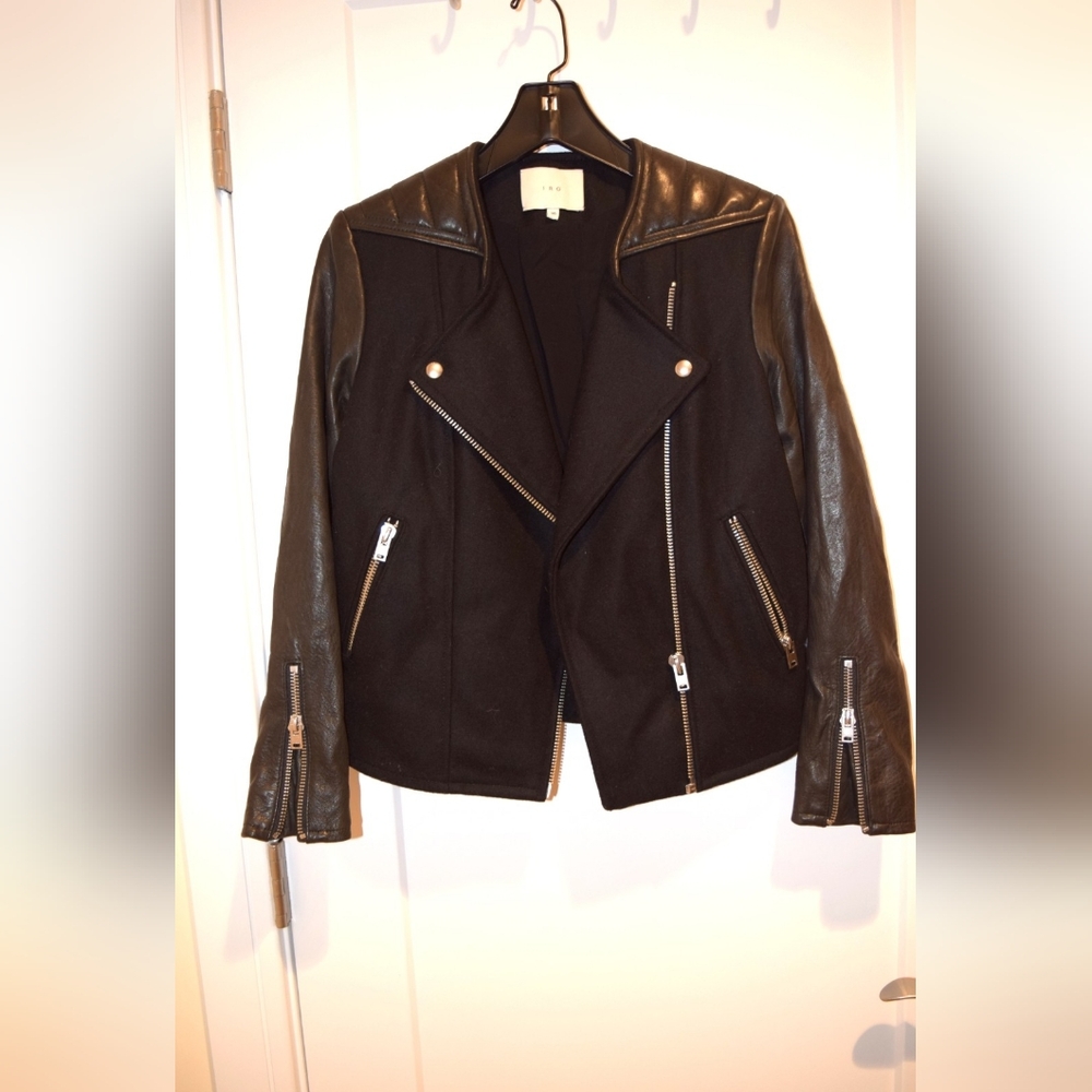 IRO Leather and Wool Blazer size 36 Orginally $600